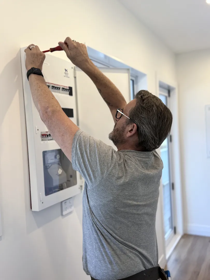 Professional electrical work showcase - vertical